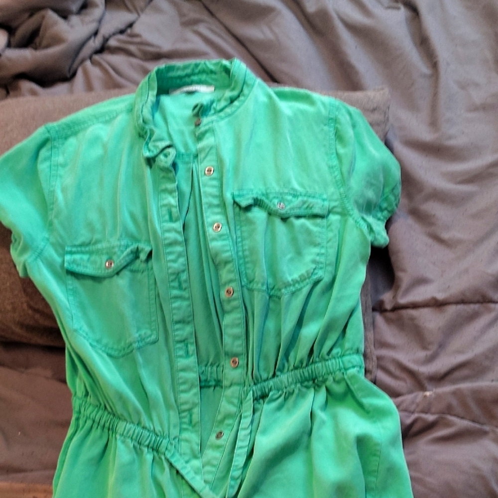 Love Tree Green Blouse